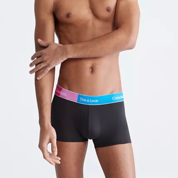 Calvin Klein Other - Calvin Klein Low Rise Trunk Microfibre Black Men's Underwear Pride NB3513002